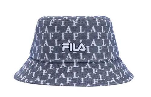 FILA Polyester, Cotton Bucket Hats Unisex Blue/Apricot