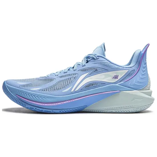LiNing SONIC 12 Cushioning Anti Slip Wear Resistant Breathability Low Top Basketball Shoes Men's Blue