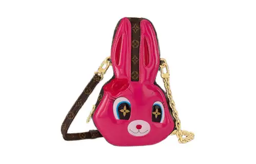 LOUIS VUITTON X Sun Yitian Wallet On Chain Rabbit Pink