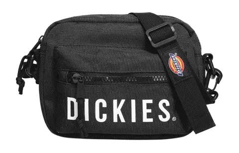 Dickies Polyester Small Square Bag Fanny Pack Shoulder Bag, Crossbody Bag Regular Women's Black