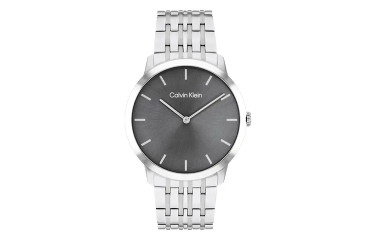 CALVIN KLEIN Wrist Watches Quartz Movement Steel Strap Gray Dial Men's Watches
