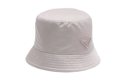 PRADA Pre Owned 2000s Triangle logo Bucket Hat