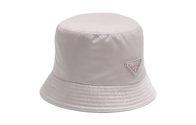 PRADA Pre Owned 2000s Triangle logo Bucket Hat