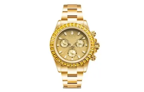A BATHING APE ['100', 301050]m Waterproof Quartz Movement Stainless Steel Strap Watch 42mm