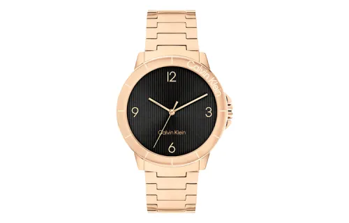 CALVIN KLEIN Wrist Watches Quartz Movement Steel Strap Black Dial Women's Watch