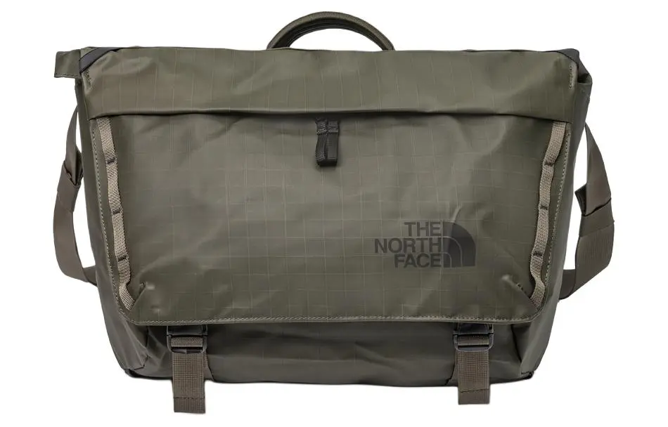 THE NORTH FACE One Shoulder Crossbody Outdoor Bag 300D Recycled Polyester Waterproof Fabric Taupe Men's