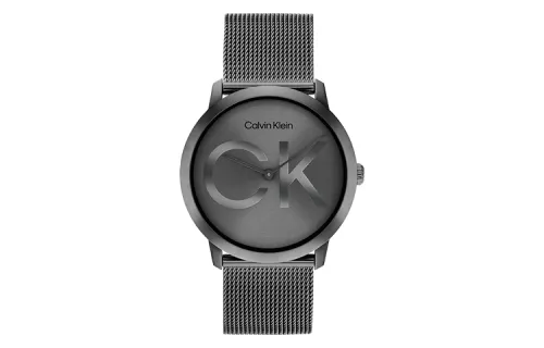 CALVIN KLEIN Wrist Watches Quartz Movement Steel Strap Black Dial Unisex