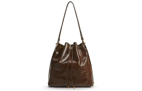 CHARLES&KEITH Polyurethane Synthetic Leather, Textile Bucket Bag, Backpack Women's