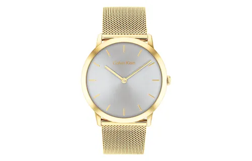 CALVIN KLEIN Wrist Watches Quartz Movement Steel Strap Silver Dial Unisex 30m Water Resistant