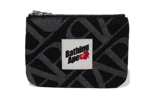 A BATHING APE Cotton Wallet Men's Black