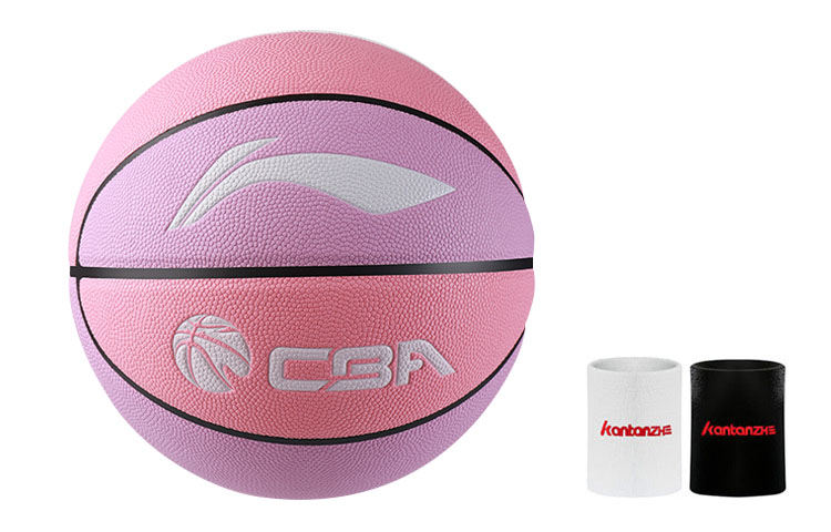 Li Ning Pu Basketball Abrasion Resistant Purple Pink Size 7 Training