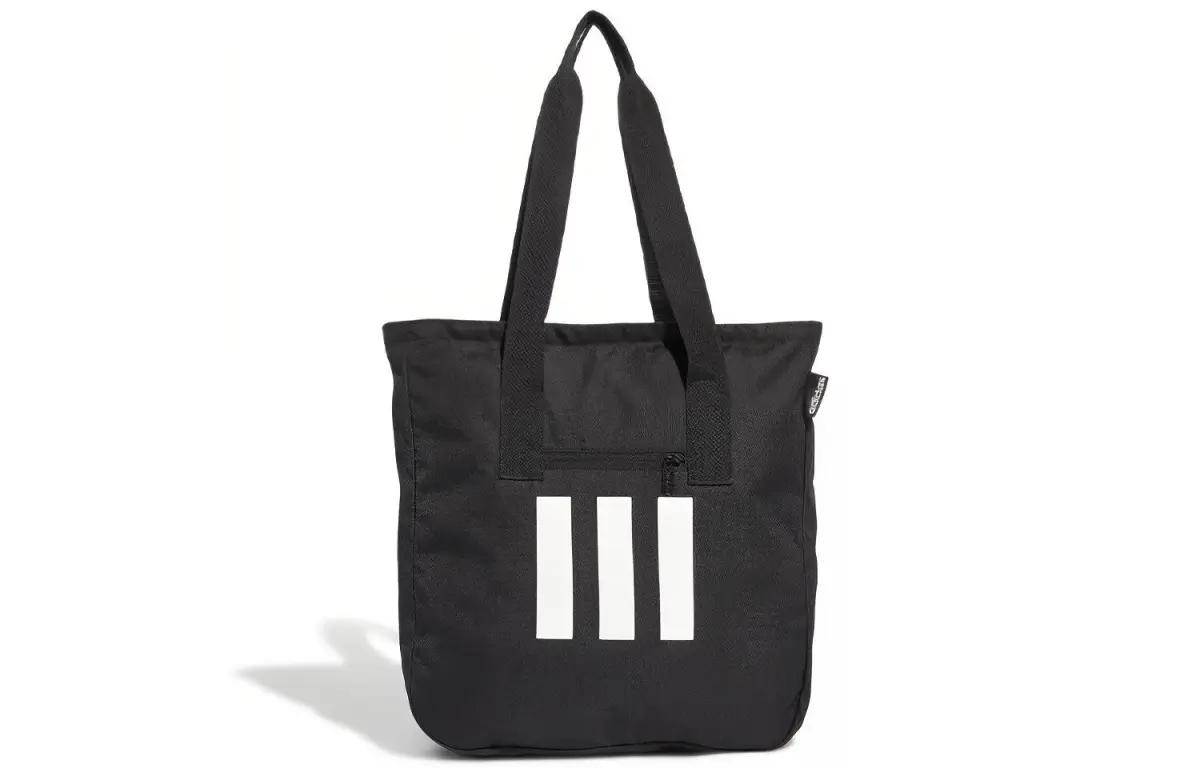 Adidas Polyester Sports Bag, Gym Bag, Handbag, Shoulder Bag Regular Unisex Pure Black