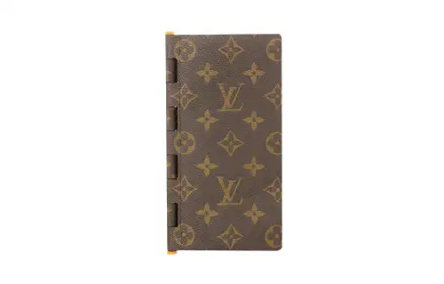 LOUIS VUITTON Brazza Wallet Hinge Monogram Solar Ray Orange Brown