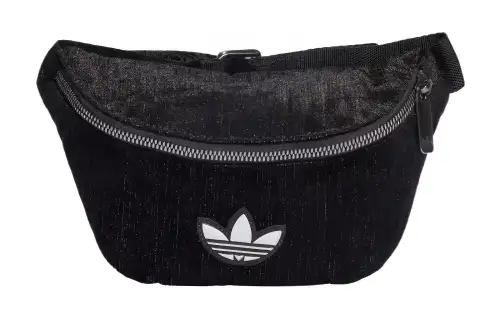 Adidas Originals Recycled Polyester Plain Weave Fabric Fanny Pack Regular Women's Black