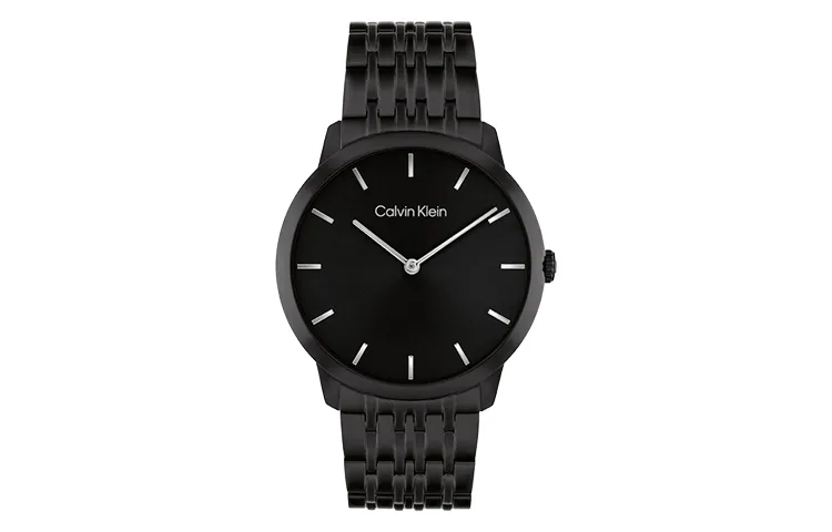 CALVIN KLEIN Wrist Watches Quartz Movement Steel Strap Black Dial Men's Watches