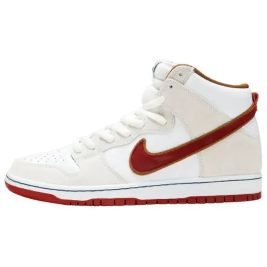 Nike SB Dunk High Sail Bright Crimson