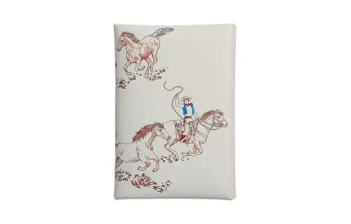 HERMES CalviDuo Swift Calfskin Wallet Women's White