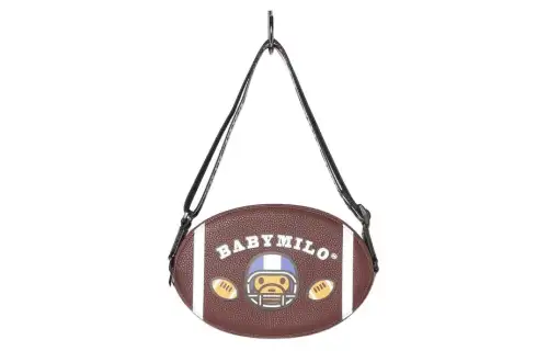 A BATHING APE Synthetic Leather One Shoulder Handbag Regular Men's Brown
