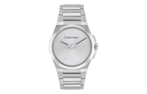 CALVIN KLEIN Wrist Watches Quartz Movement Steel Strap Silver Dial Men's Watches
