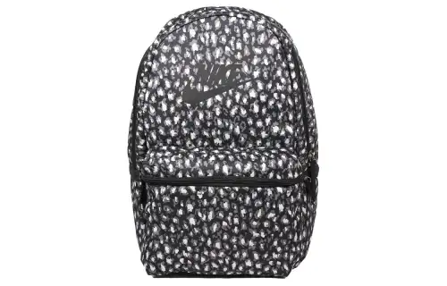 Nike Polyester Backpack Regular Unisex Black & Silver