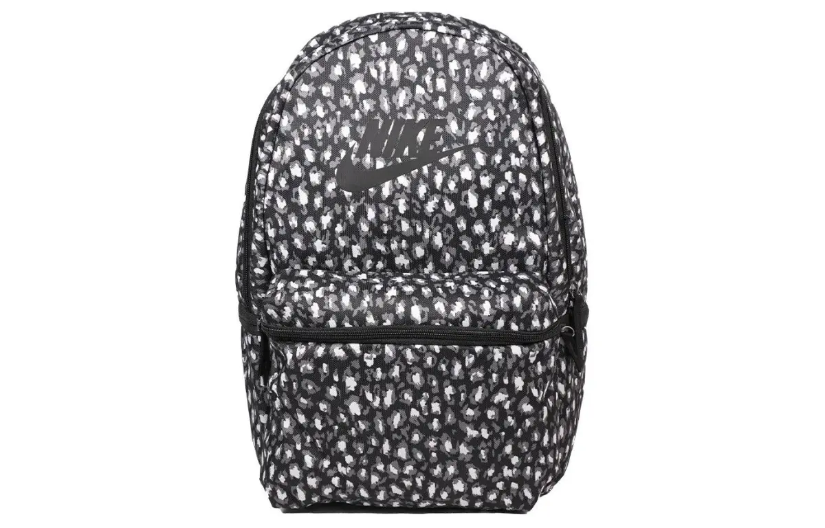 Nike Polyester Backpack Regular Unisex Black & Silver