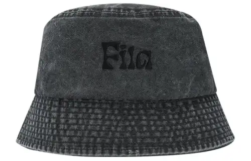 FILA FUSION Cotton Bucket Hats Unisex Gray