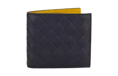 Bottega Veneta Calfskin Wallet Men's Blue