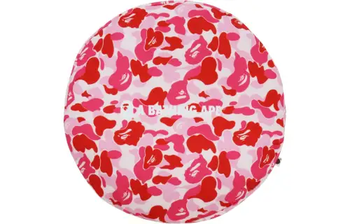 A BATHING APE Camouflage A bathing ape round cushion pink green blue 39*39.5cm