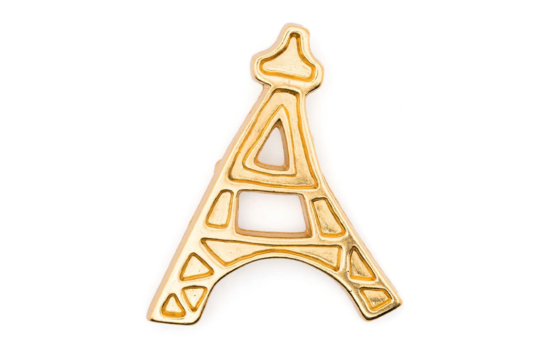 SAINT LAURENT Pre-Owned 1980s Iconic Tour Eiffel Brooch