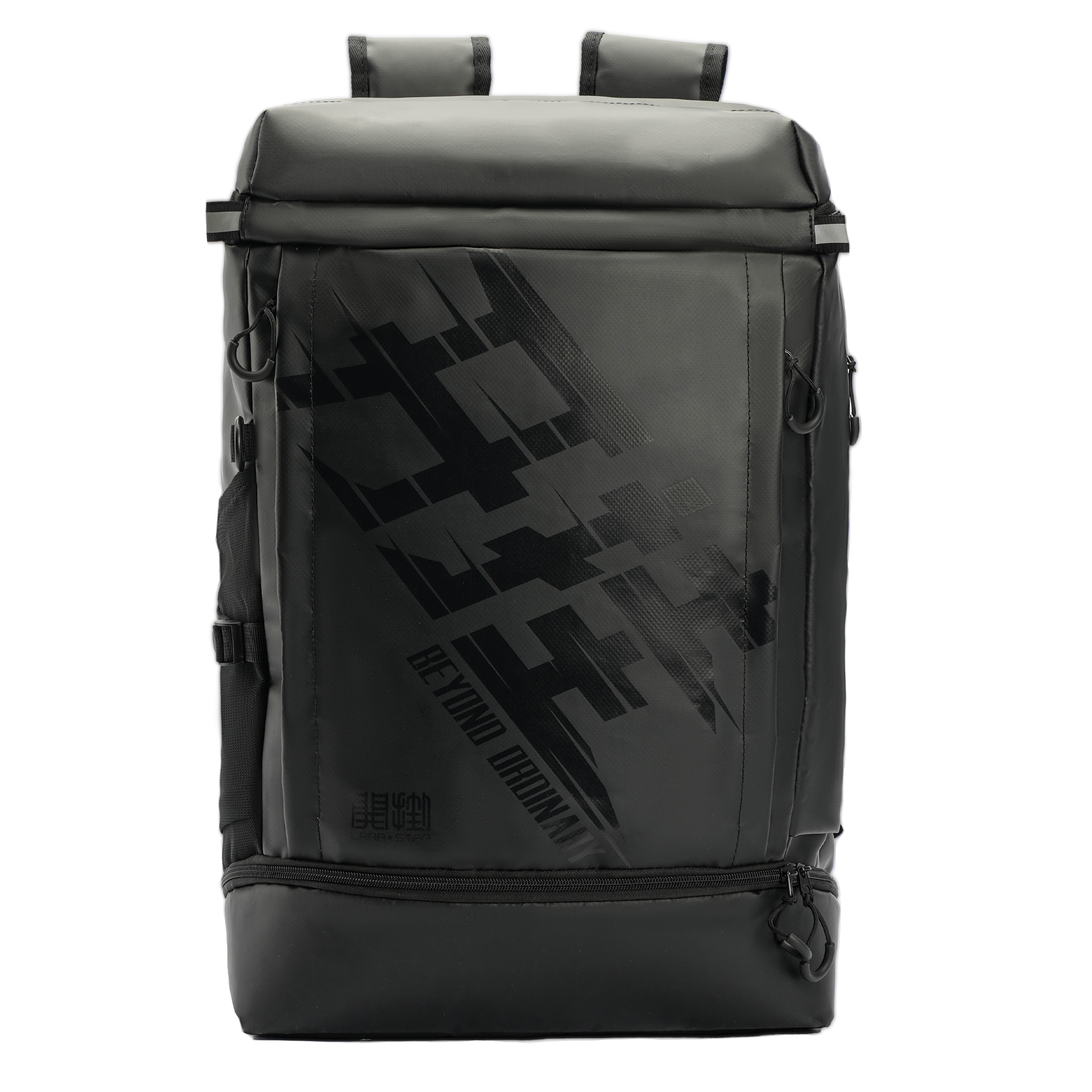 LARA STAR Polyester Sports Backpack Unisex Black