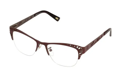 LOEWE Metal Browline Eyeglass Frames Women's Brown