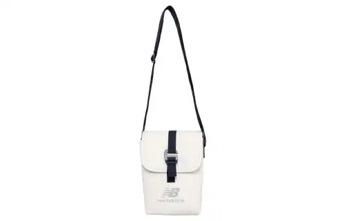 New Balance Synthetic Leather Shoulder Bag, Crossbody Bag Regular Unisex Gray