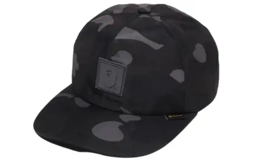 A BATHING APE Polyester Baseball Caps Men's Black