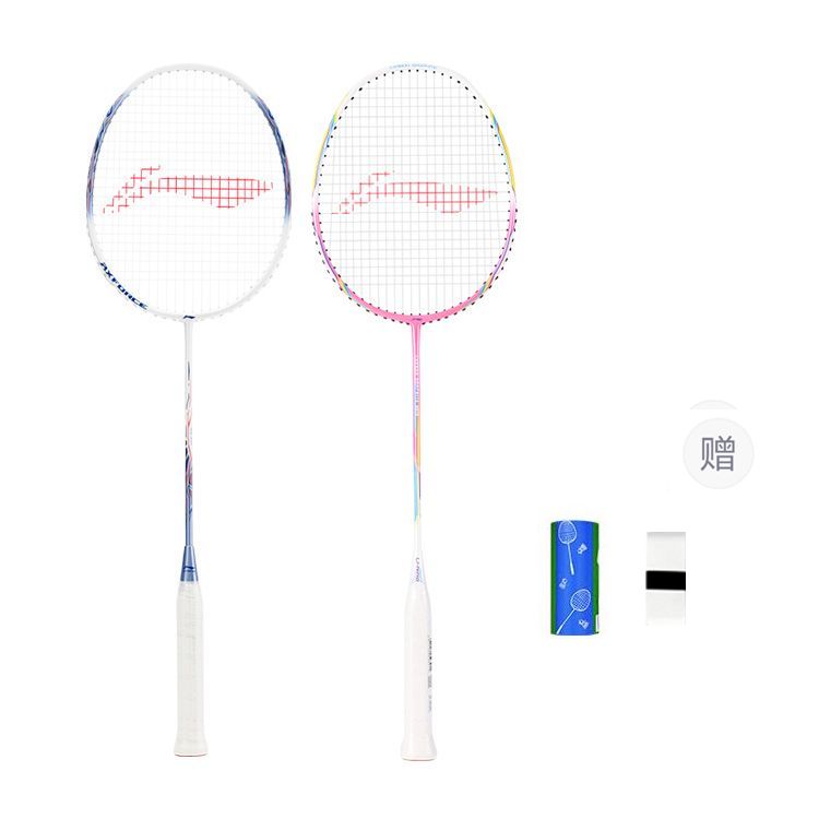Li Ning Thunder 9 Carbon Aluminum Badminton Rackets Offensive Type Heavy Head, Stiff Shaft Entry level 665mm Strung