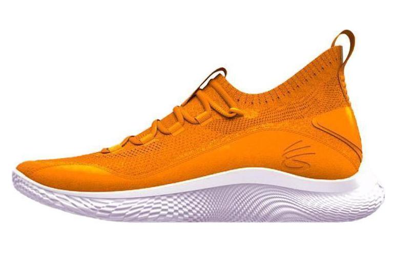 Under Armour Curry 8 Curry 8 shock-absorbing breathable mid-top practical basketball shoes men's orange