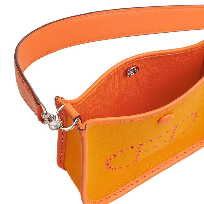 Женская сумка Hermes (желто-оранжевая) — фото 4