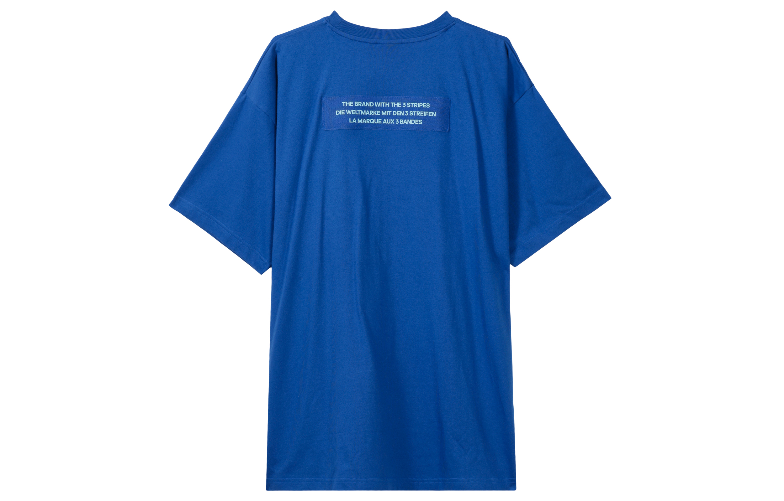 Мужская футболка adidas originals Big Trfl Tee LogoT (голубая) — фото 2