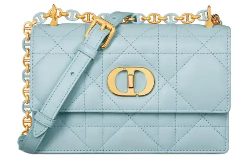 DIOR Sheepskin Portable Crossbody Bag, Shoulder Bag Women's Space Blue