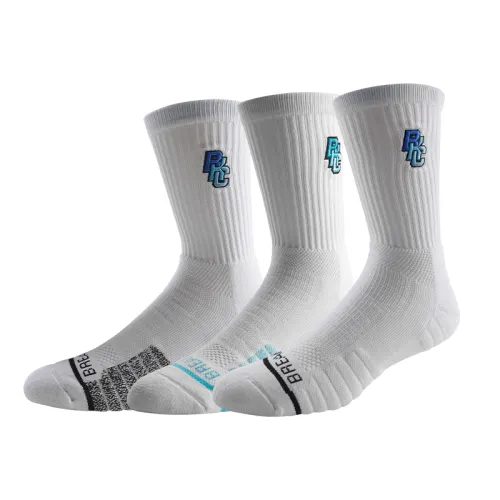 Ice-breaking BKCXZICE ace series long-tube practical elite socks non-slip breathable ankle protection breathable socks towel bottom sports basketball socks men and women same style 3 pairs