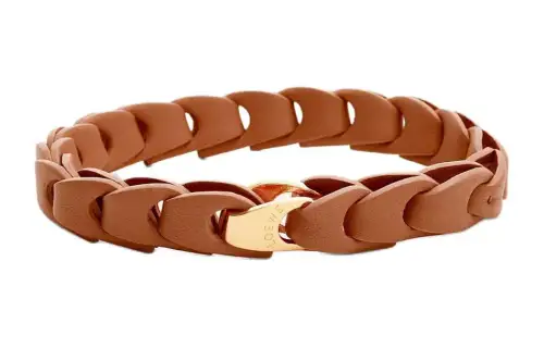 LOEWE Cow Leather Wristbands Women's Umber