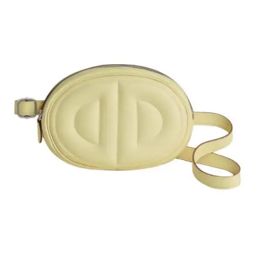 HERMES In The Loop Swift Leather Pig Nose One Shoulder Crossbody Fanny Pack Women's Light Yellow