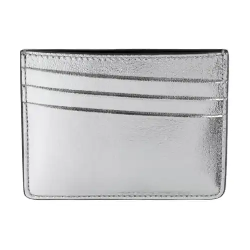 Maison Margiela Sheepskin Card Holder Unisex Silver