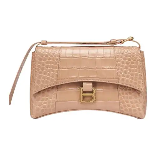 Balenciaga Downtown Cow Leather Crossbody Bag, Shoulder Bag Women's Brown