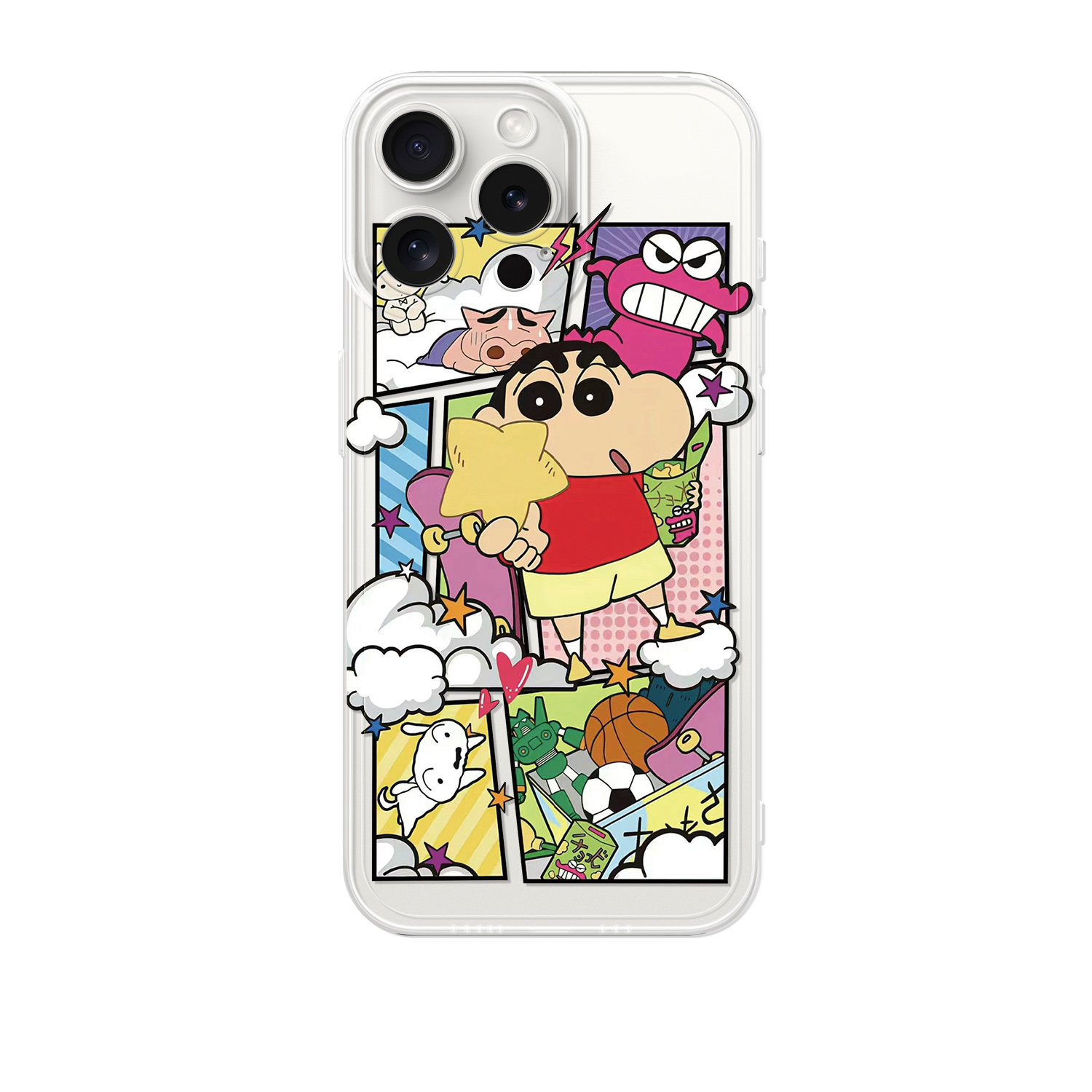 Apple, cartoon crayons, compatible trend phone case, material, iphone, 15promax, 14, 14plus, 13/12, 11/
