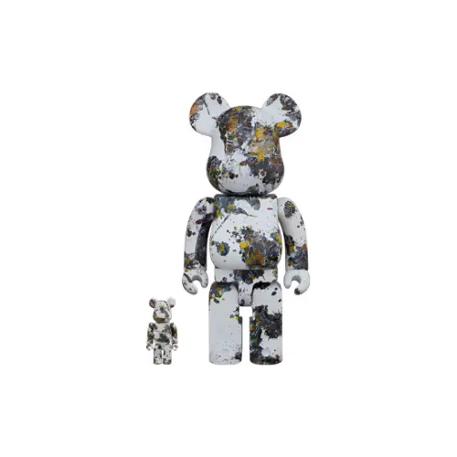 BE@RBRICK 1000%400%100% Art Series Jackson Pollock Jackson Pollock SPLASH Jackson Pollock Splash Ink 3rd Generation Cool Trendy Doll 7cm/28cm/70cm