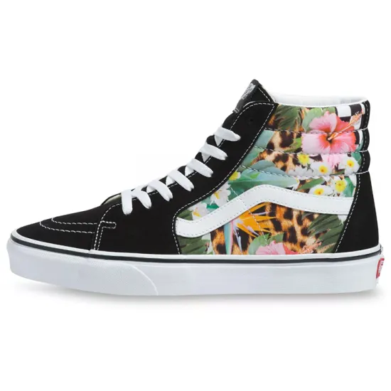Vans SK8 Skateboarding Shoes Women's High-top Black/Multicolor
