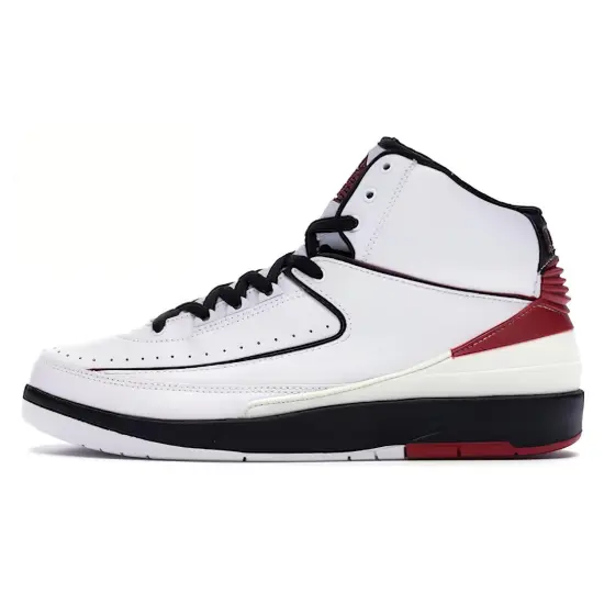 JORDAN 2 Retro White Varsity Red 2004