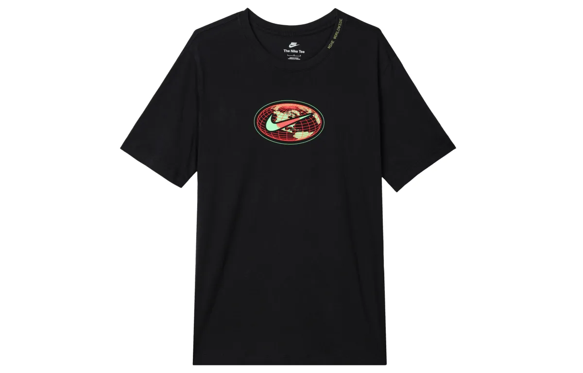 Nike Drop Shoulder Sleeve T-Shirt Men's Black