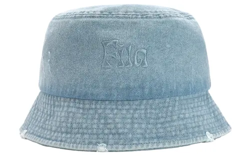FILA FUSION Cotton Bucket Hats Unisex Blue