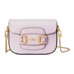 GUCCI Horsebit 1955 Leather Shoulder Bag, Crossbody Bag Extra Mini Women's Light Pink